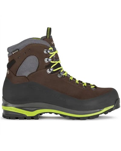 Aku Superalp V-Light GTX Gore-Tex Men's Trekking Boots, Earth Brown/Lime