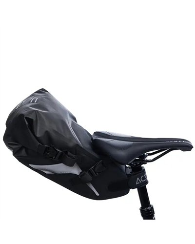 Acid Pack Pro 6 Borsa Sottosella Bici 6 Litri Impermeabile, Nero