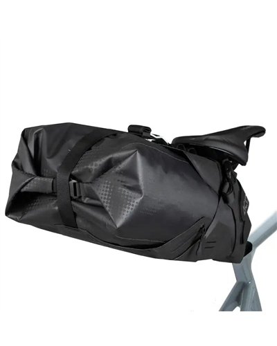 Acid Pack Pro 15 Set Borsa Sottosella Bici 15 Litri Impermeabile, Nero