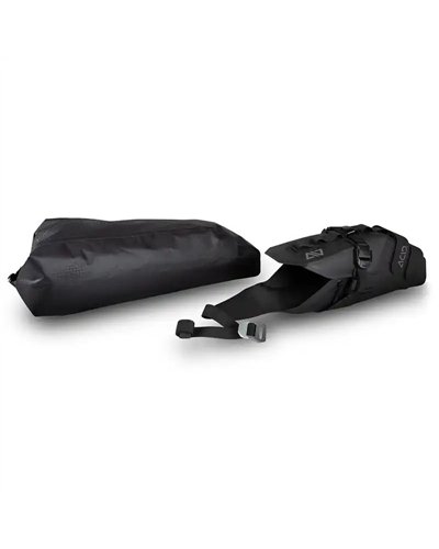 Acid Pack Pro 15 Set Borsa Sottosella Bici 15 Litri Impermeabile, Nero