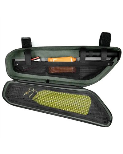 Acid Pack Pro 2 Borsa Tubo Orizzontale Bici 2 Litri Impermeabile, Verde