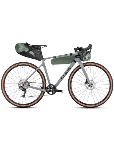 Acid Pack Pro 2 Borsa Tubo Orizzontale Bici 2 Litri Impermeabile, Verde