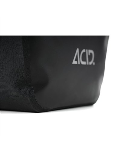 Acid Pure 5 SMLink Waterproof Rear Pannier Bag 15 Liters, Black