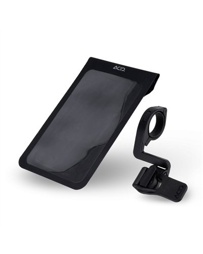Acid Pure L Custodia Impermeabile per Smartphone, Nero (Staffa Manubrio Inclusa)