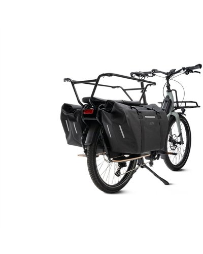 Acid Pro 45/2 Longtail Hybrid Waterproof Rear Pannier Bags 90 Liters, Black