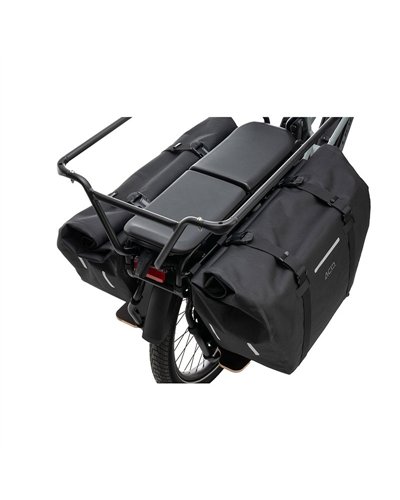 Acid Pro 45/2 Longtail Hybrid Waterproof Rear Pannier Bags 90 Liters, Black