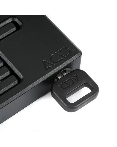 Acid Rigid 100 Pure Folding Lock, Black (Three Keys Included)