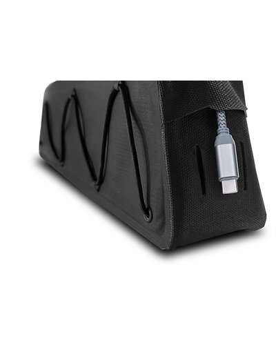 Acid Pack Pro Top Tube Waterproof Bicycle Frame Bag 0.7 Liters, Black