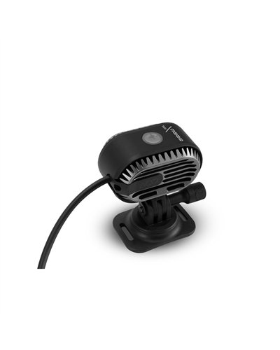 Acid HPA 3000 Luce a LED MTB/Gravel Fissaggio Casco/Fascia + PowerBank, Grigio Canna di Fucile/Grigio Siderale