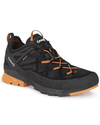 Aku Rock DFS GTX Gore-Tex Men's Approach Shoes, Black/Orange