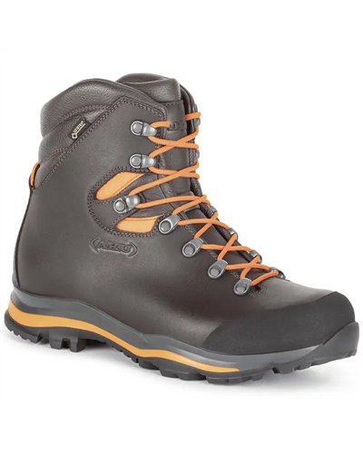 Aku Riserva GTX Gore-Tex Scarponi Uomo, Marrone/Arancio Fluo