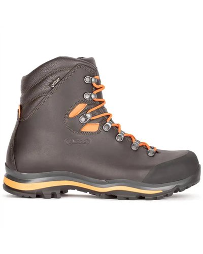 Aku Riserva GTX Gore-Tex Scarponi Uomo, Marrone/Arancio Fluo