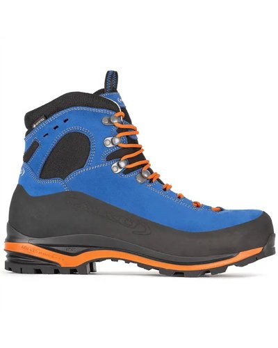 Aku Superalp V-Light GTX Gore-Tex Men's Trekking Boots Size EU 42.5, Blue/Orange