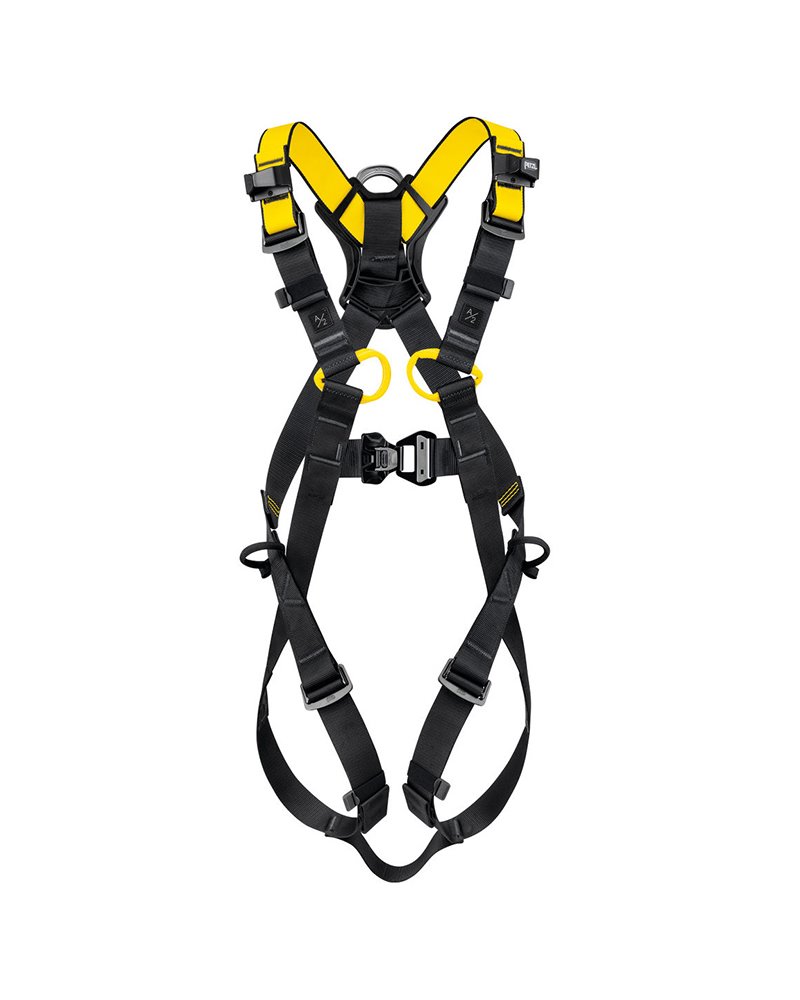 Petzl Newton Harness Size 1, Black/Yellow (INT)