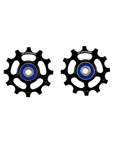 CeramicSpeed Coppia Pulegge Alluminio 11V Nero Shimano Nw9100/8000/Rx800/GRX