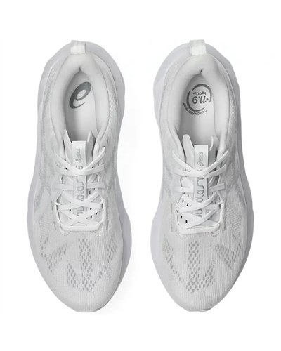 Asics Novablast 5 Scarpe Running Uomo, White/Piedmont Grey