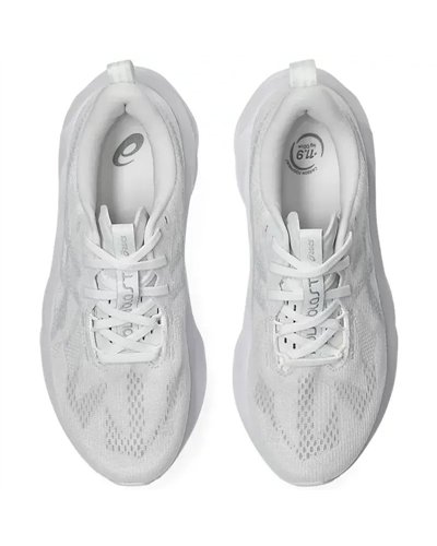 Asics Novablast 5 Scarpe Running Donna, White/Piedmont Grey