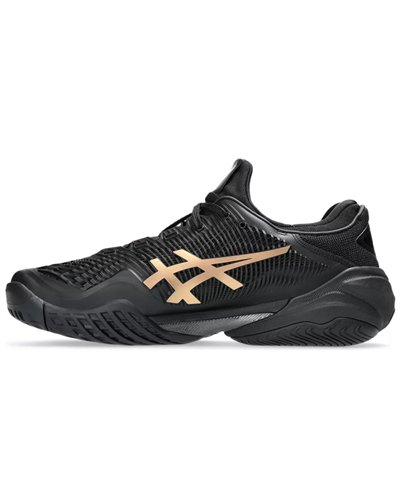 Asics Court FF 3 Novak Night Energy Men's Tennis Shoes, Black/Prism Gold