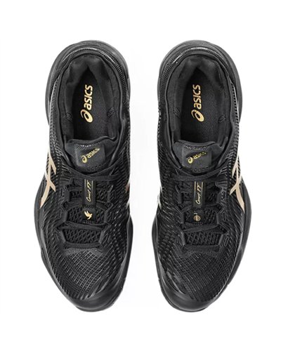 Asics Court FF 3 Novak Night Energy Men's Tennis Shoes, Black/Prism Gold