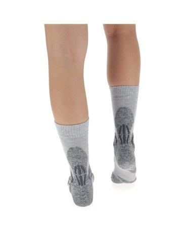 UYN Explorer Comfort Women's Trekking Socks, Light Grey Melange/Anthracite