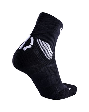 UYN Challenge Women's Trail Running Socks, Black/White
