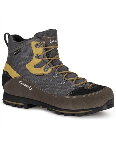 Aku Trekker Lite III Wide GTX Gore-Tex Men's Trekking Boots, Dark Grey/Mustard