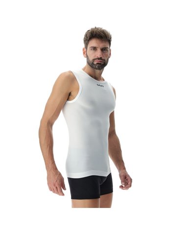 UYN Motyon 2.0 Men's Underwear Sleeveless, White