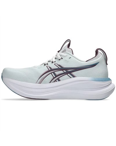 Asics Gel-Nimbus 28 Women's Running Shoes, Arctic Blue/Velvet Purple