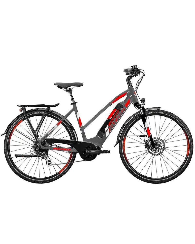 Atala e-Bike Clever 7.2 Donna LT 9V AM80 418Wh, Antracite/Rosso Fluo Opaco
