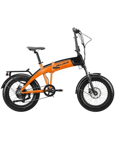 Atala e-Bike Extrafolding 7.1E Shimano Tourney 7sp EcoLogic 522Wh, Black/Orange Matt