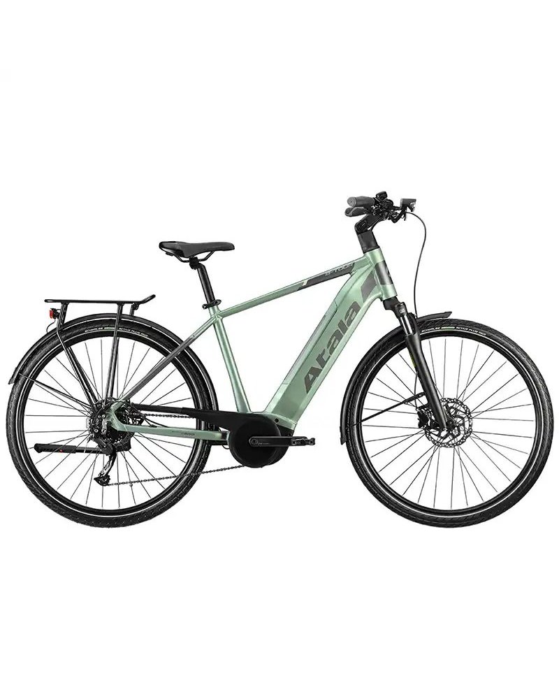 Atala e-Bike B-Tour A5.3 Uomo LT 9V Bosch Active Plus 400Wh, Verde/Antracite