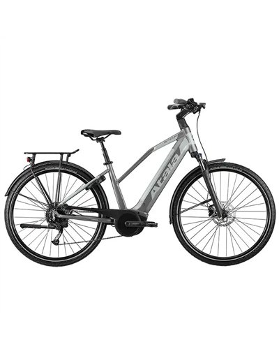 Atala e-Bike B-Tour A7.4 Donna Sram X5 9V Bosch Performance 500Wh Taglia 45, Antracite/Verde Opaco