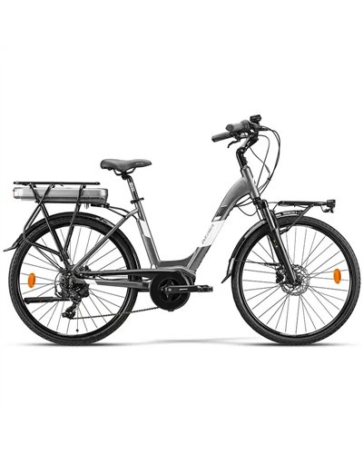 Atala e-Bike Deal 5.4 26" Lady Shimano Tourney 7sp AM80 Easy 518Wh, Anthracite/ White Matt