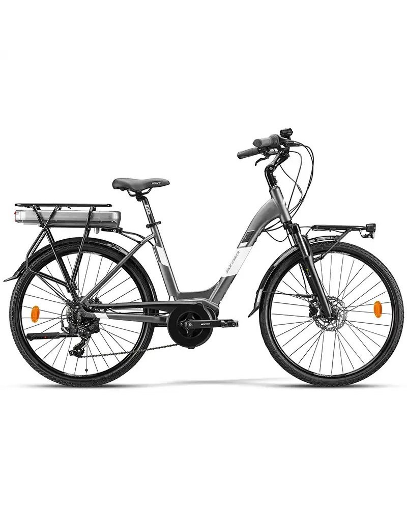 Atala e-Bike Deal 5.4 26" Donna Shimano Tourney 7V AM80 Easy 518Wh, Antracite/Bianco Opaco