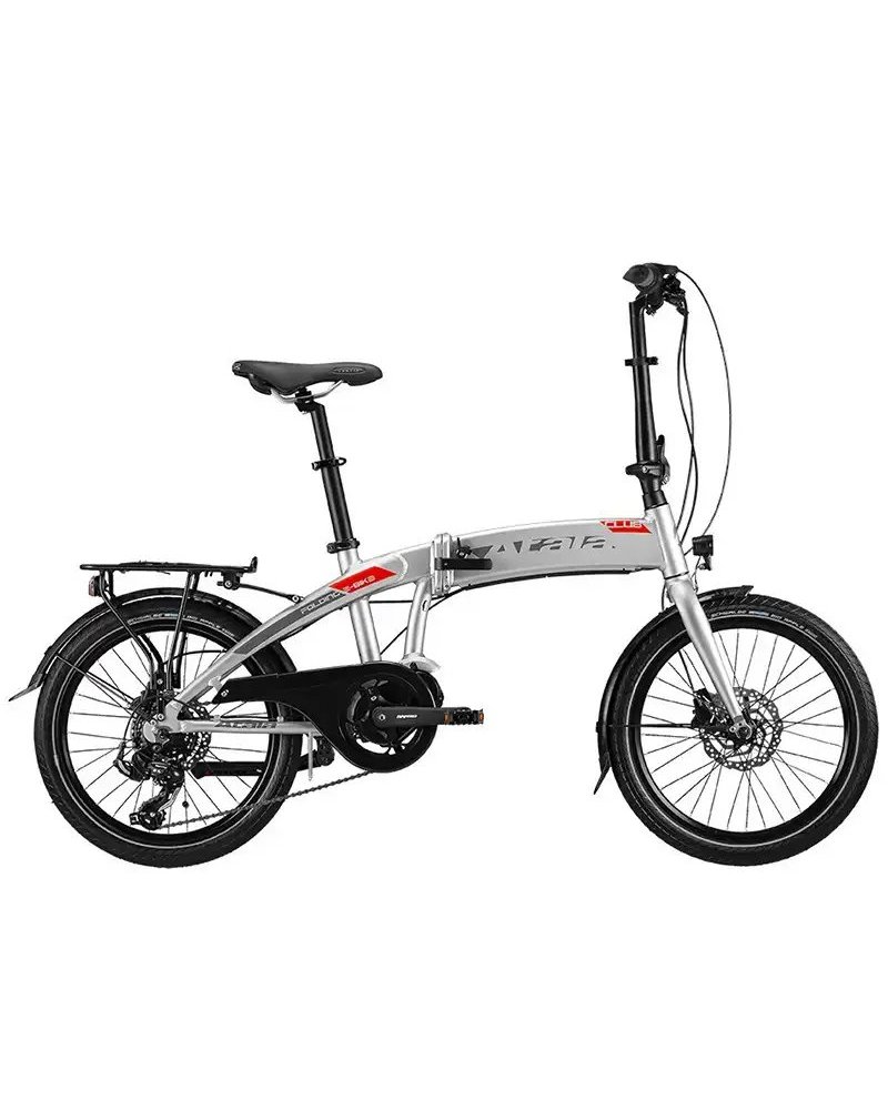 Atala e-Bike Folding Club 20" Shimano Tourney 7sp AM80 313Wh, Ultralight/Fluo Red Matt