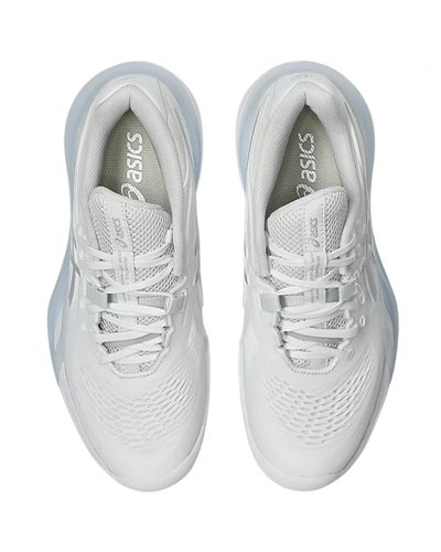 Asics Gel-Resolution X Clay Women's Tennis Shoes, White/Pure Silver