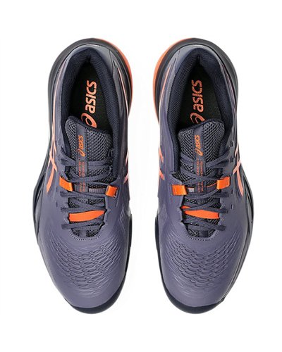 Asics Gel-Resolution X Scarpe Tennis Uomo, Greyish Purple/Nova Orange