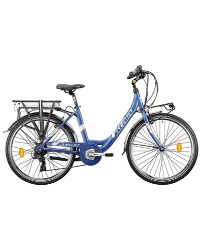 Atala e-Bike E-Run 6.1 26" Donna LT 7V EcoLogic 360Wh, Blu/Champagne Opaco