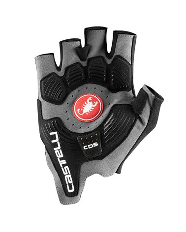 Castelli Rosso Corsa Pro V Cycling Short Fingers Gloves, Dark Gray