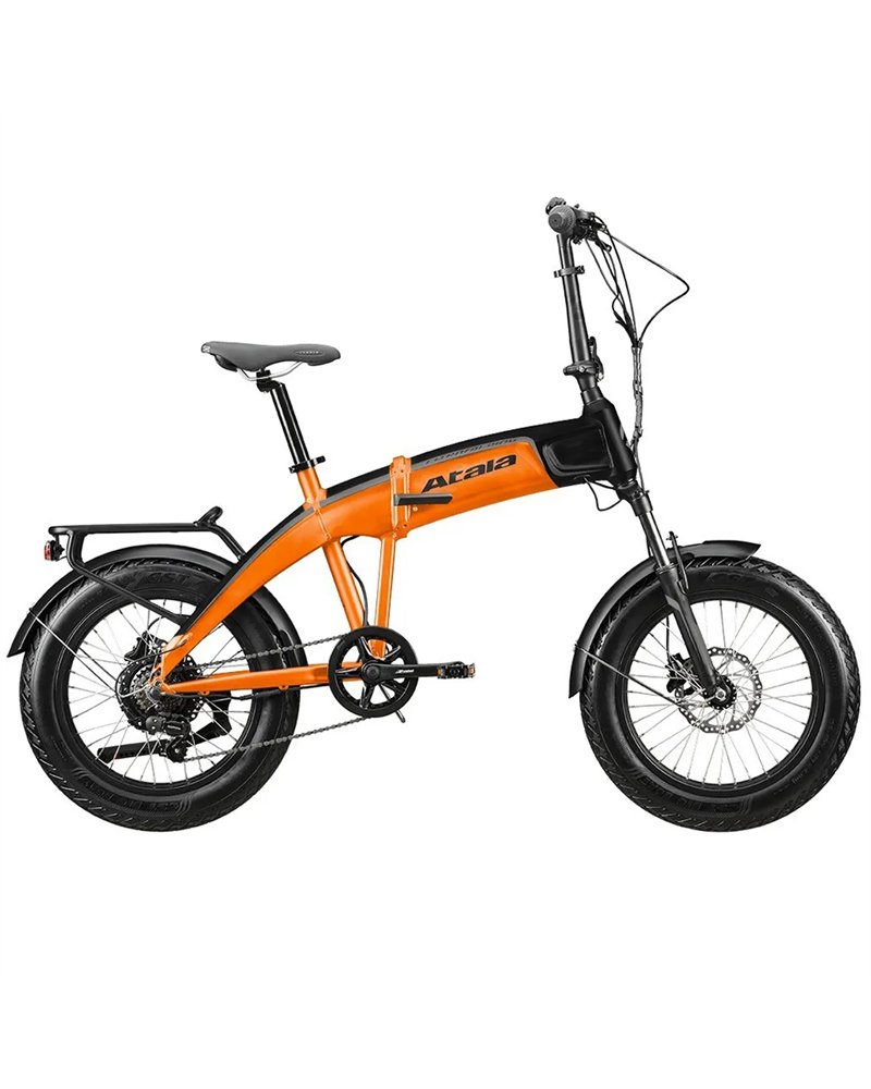 Atala e-Bike Extrafolding 7.2 Shimano Tourney 7sp EcoLogic 630Wh, Black/Orange Matt