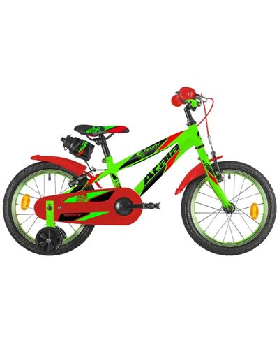 Atala Teddy Boy 16" 1v, Verde Fluo/Rosso Opaco