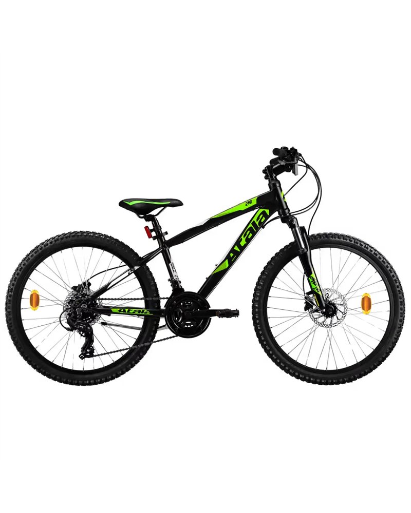 Atala Race Pro 24" HD Shimano Tourney 21V, Nero/Verde Fluo Opaco