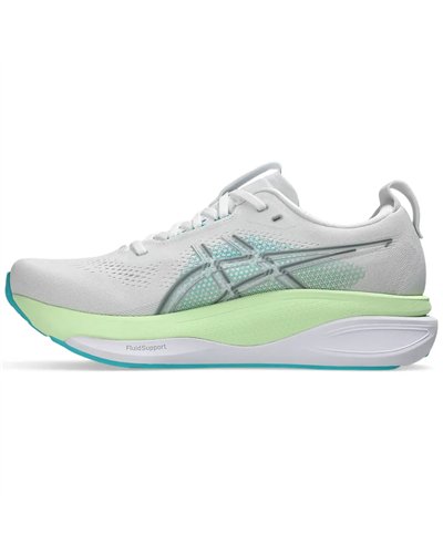 Asics Gel-Kayano 33 Scarpe Running Uomo, White/Energy Aqua