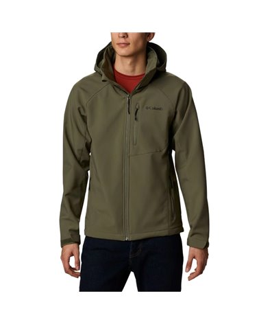 Columbia Cascade Ridge II chaqueta softshell con capucha para hombre, verde piedra