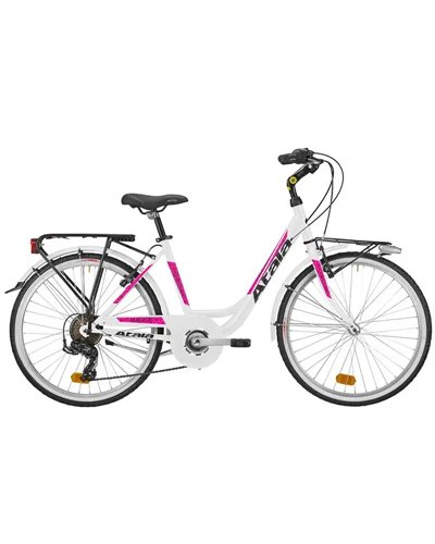 Atala Maggie 24" Shimano Tourney 7sp, White/Fuchsia