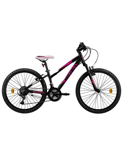 Atala Race Comp 24" Girl VB Shimano Tourney 18V, Nero/Fucsia Opaco