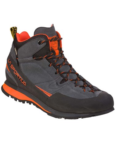 La Sportiva Boulder X MID Men's Approach/Trekking Boots, Carbon/Flame