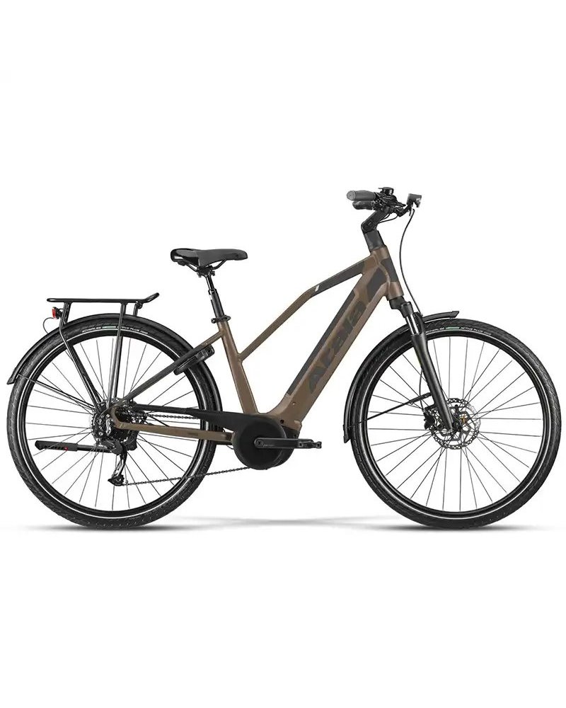 Atala e-Bike B-Tour A6.2 Donna Shimano Alivio LT 9V Bosch Performance 500Wh, Marrone/Antracite