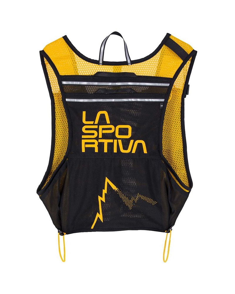 La Sportiva Racer Vest Trail Running, Black/Yellow