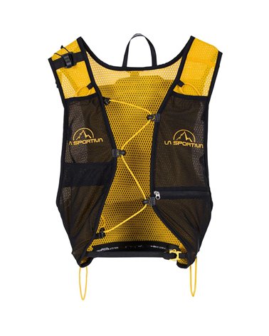 La Sportiva racer chaleco mochila trail running, negro / amarillo